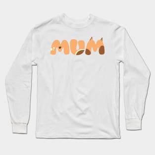 mum happy mother cartoon Long Sleeve T-Shirt